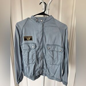 Zadig & Voltaire Light Blue Denim-Style Jean Jacket